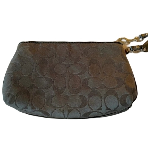 Coach Black Classic Wristlet - 8" L, 5" H, 2" D - Picture 13 of 14